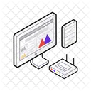 Analyse Web Statistique Web Analyse Web 아이콘