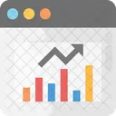 Web Analyses Statistiques Icône