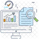Business Website Data Chart Online Data Icon