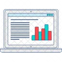 Web Analysis Web Analytics Online Line Graph Icon