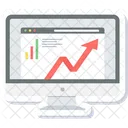웹 분석 웹 사이트 분석 트래픽 통계 아이콘