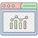 Web Analysis Lineal Color Icon Icon