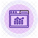 Web Analysis Line Icon Icon