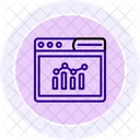 Web Analysis Line Icon Icon