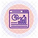 Web Analysis Black Outline Icon Icon