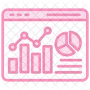 Web Analytics Duotone Line Icon Icon