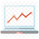 Laptop Chart Graph Icon