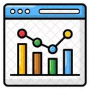 Web Analytics Infographic Chart Sales Report Icon