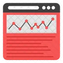 Online Data Analytics Web Infographic Web Statistics Icon