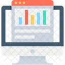 Online Graph Bar Icon