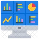 Web Analytics Web Analysis Computer Dashboard Icon