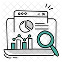 Web Analytics Seo Tools Data Analysis Icon