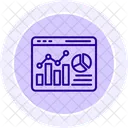 Web Analytics Line Icon Icon