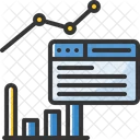 Web Analytics Statistics Infographic Icône