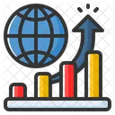 Analytics Graph Infographic Icône