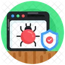 Web Bug Bug Protection Web Antivirus Icon