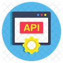 API Da Web API Do Site API Da Pagina Da Web Ícone