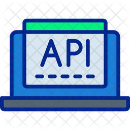 Web Api Icon - Download in Colored Outline Style
