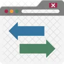 Web Data Online Data Transfer Data Exchange Icon
