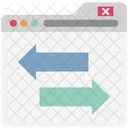 Web Data Online Data Transfer Data Exchange Icon