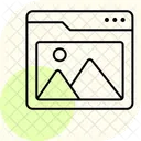 Web Art Minimal Outline Icon