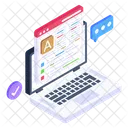 Web Article Online Article Web Content Icône