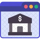 Banca En Linea Web Internet Banca Icono