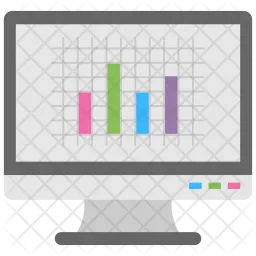 웹 막대 차트  아이콘