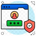 Web Benutzeranmeldung Website Benutzeranmeldung Webseiten Benutzeranmeldung Symbol