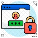 Web Benutzeranmeldung Website Benutzeranmeldung Webseiten Benutzeranmeldung Symbol