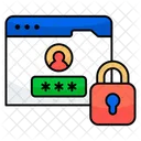 Web Benutzeranmeldung Website Benutzeranmeldung Webseiten Benutzeranmeldung Symbol