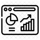 Web Bericht Daten Analyse Diagramm Symbol