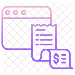 웹 청구서  아이콘
