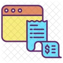 Web Bills Web Invoice Web Charges Icon
