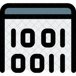 Web Binary  Icon