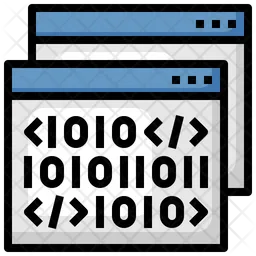 Web Binary Code  Icon