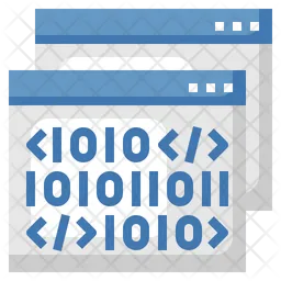 Web Binary Code  Icon