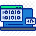 Web Binary Programing  Icon