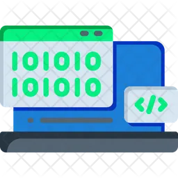 Web Binary Programing  Icon