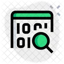 Web Binary Search Binary Search Data Search Icon