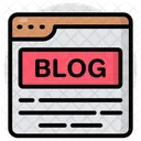Web Blog Website Blog Webpage Blog Icon