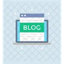 Web Blogging Blog Page Web Layout Icon