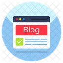 Web Blogging  Icon