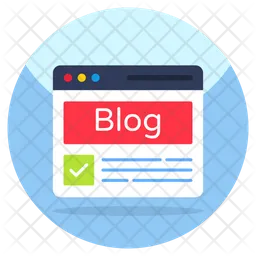 Web Blogging  Icon