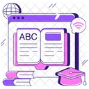 Web Book Website Book Online Book Icon