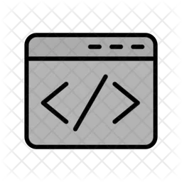 Web Browser Coding  Icon