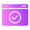 Web Browser Approved Approve Icon