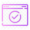 Web Browser Approved Approve Icon