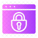 Web Browser Lock  Icon