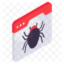 Web Bug Web Virus Malicious Website Symbol